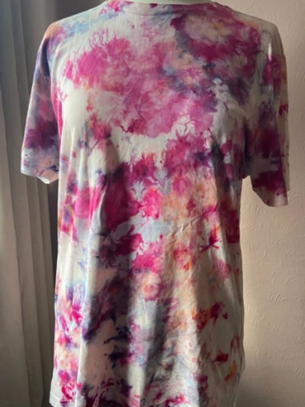 Personalized tie dye short sleeved T-shirt